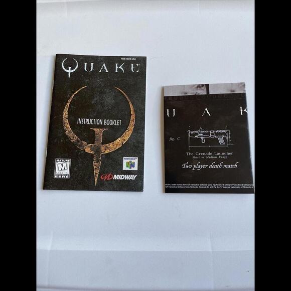 Quake Nintendo 64 Game Cartridge Complete In Box With Manual And Poster - Picture 4 of 8